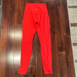 Size 6 Lululemon Fruit Punch 27” align  pant